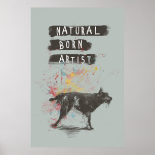 natural born artist poster