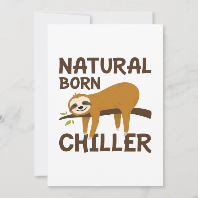 Natural Born Chiller Thank You Card (Front)