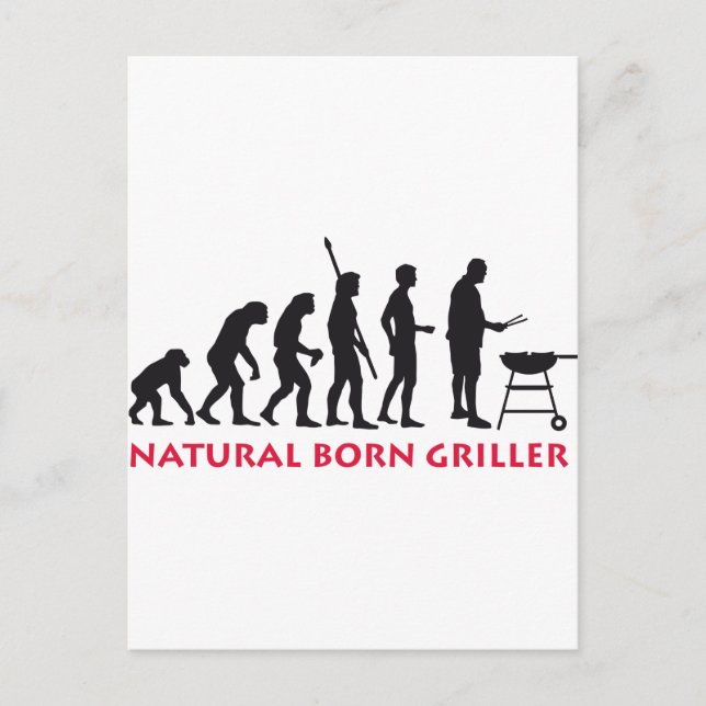 Natural Born Griller 2c Postcard (Front)