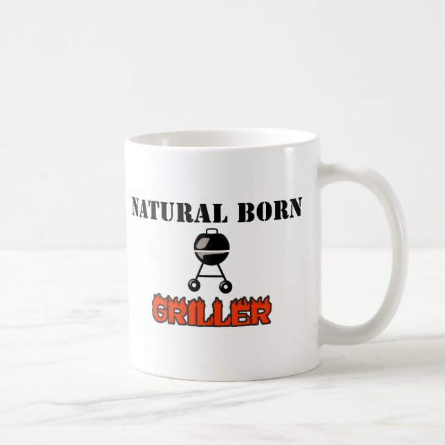 Natural born griller coffee mug (Right)