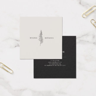 Natural Botanic Leaf Modern Business Profile Card