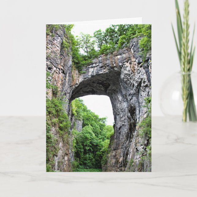 Natural Bridge Card - Customised (Front)