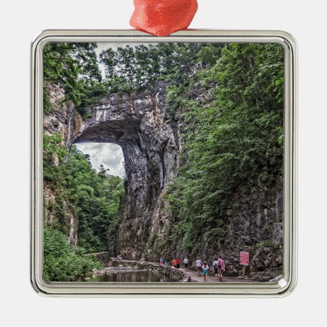 Natural Bridge Metal Tree Decoration (Front)