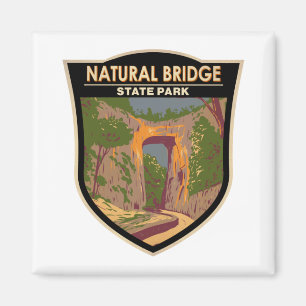 Natural Bridge State Park Virginia Vintage Magnet