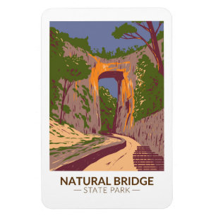 Natural Bridge State Park Virginia Vintage  Magnet
