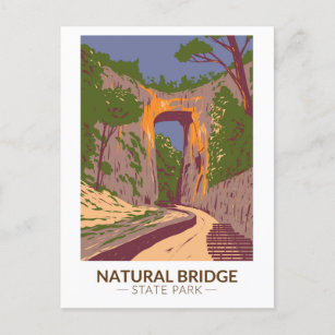 Natural Bridge State Park Virginia Vintage Postcard