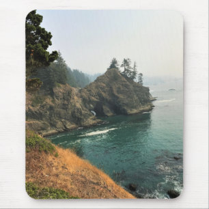 Natural Bridge, Thunder Rock Cove, Oregon Mouse Pad