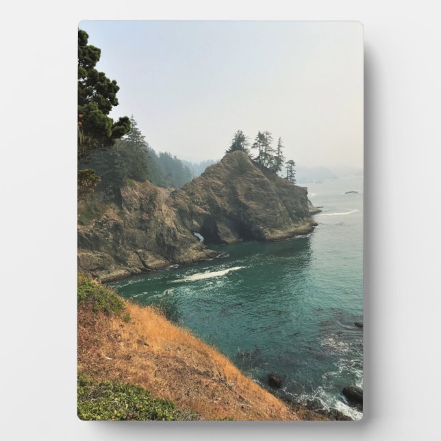 Natural Bridge, Thunder Rock Cove, Oregon Plaque (Front)