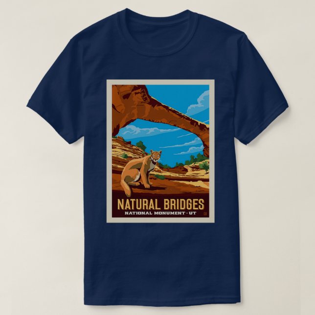 Natural Bridges National Monument UTah T-Shirt (Design Front)