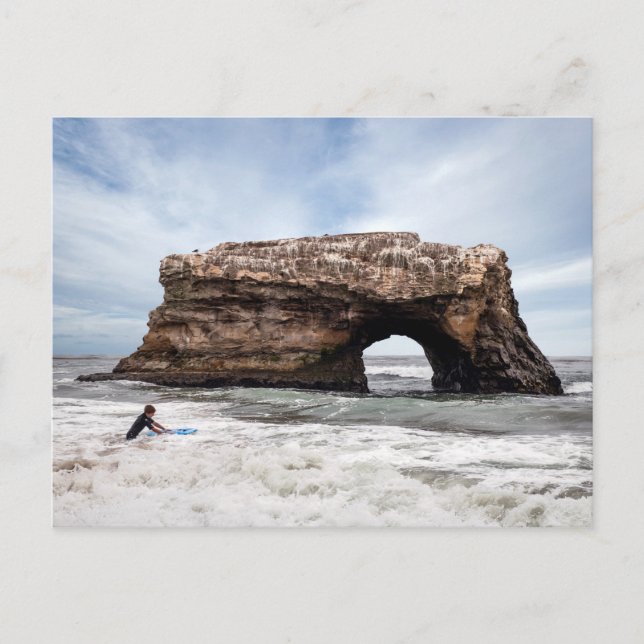 Natural Bridges State Beach of Santa Cruz Postcard (Front)