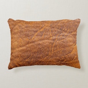 Natural brown leather texturetexture, leather, ski decorative cushion