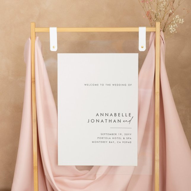 Natural budget modern minimal elegant black white poster (Creator Uploaded)