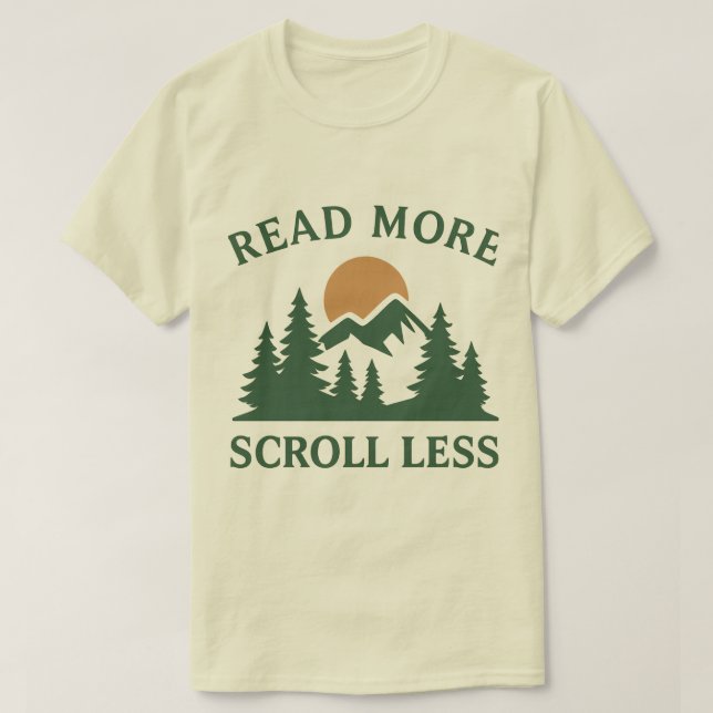 Natural classic printing T-Shirt (Design Front)