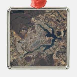 Natural-colour image of BrasÃ¯Â¿Â½lia, Brazi Metal Tree Decoration