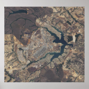 Natural-colour image of BrasÃ¯Â¿Â½lia, Brazi Poster