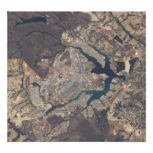 Natural-colour image of BrasÃ¯Â¿Â½lia, Brazil Photo Print