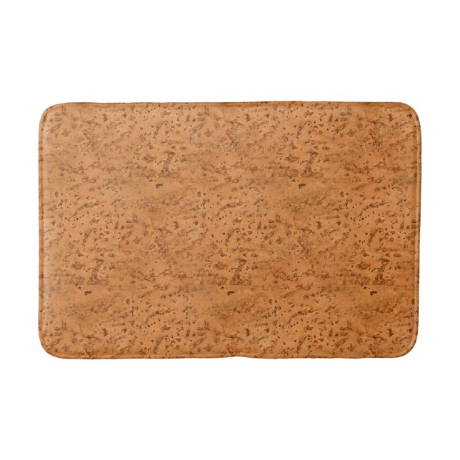 Natural Cork Look Wood Grain Bath Mat (Front)