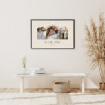 Natural cream arch multi photo wedding gift decor<br><div class="desc">Better together couple arch multi photo wedding announcement and gift home decor poster print. Modern girly elegant natural cream colorway.</div>