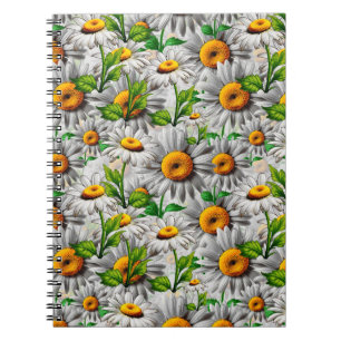 Natural Daisy Flower Floral Cottagecore Notebook