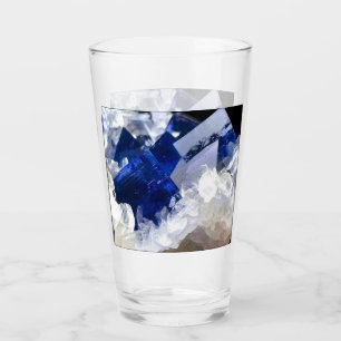 Natural Deep Blue Fluorite  Glass