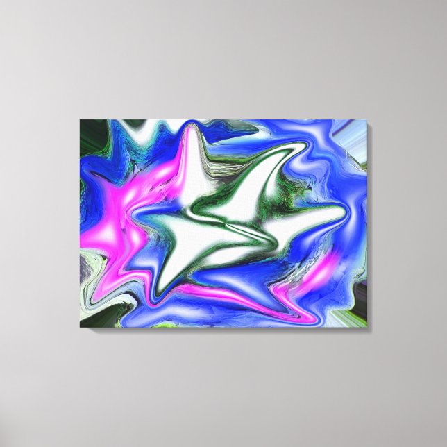 Natural diamond ice and snow art canvas print (Front)