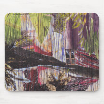 Natural disaster collage mouse mat