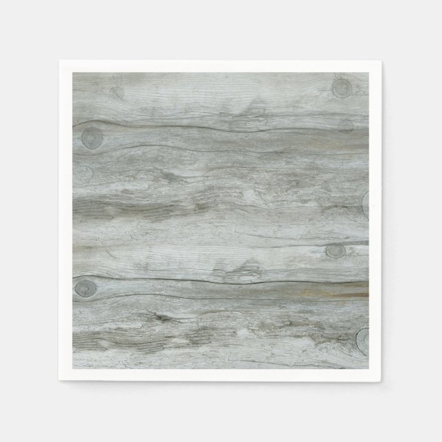 Natural Driftwood Background Napkin (Front)