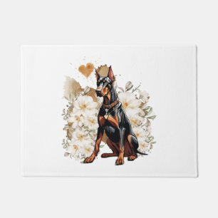 Natural Ear Doberman A Gift For Doberman Lovers Cl Doormat