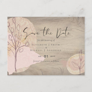 Natural Earth Rustic Woodland Leaves Postcard