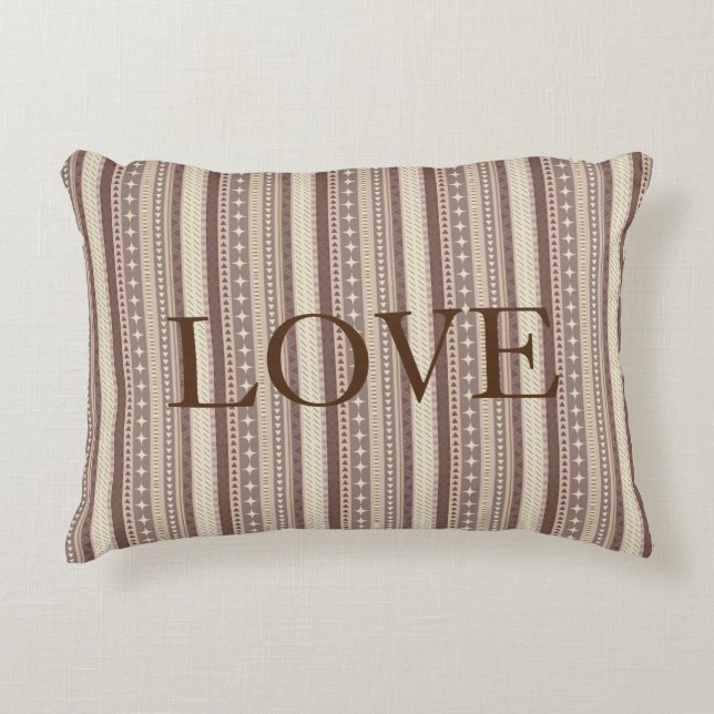 Natural Earth Tones Decorative Cushion (Front)