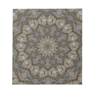 Natural Earth Tones Mandala Pattern Notepad