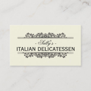 Natural Elements   Delicatessen Business Card