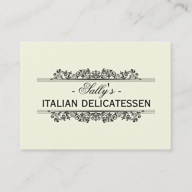 Natural Elements | Delicatessen Business Card (Front)