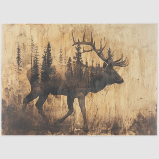 Natural Elk Tissue Paper (Front)