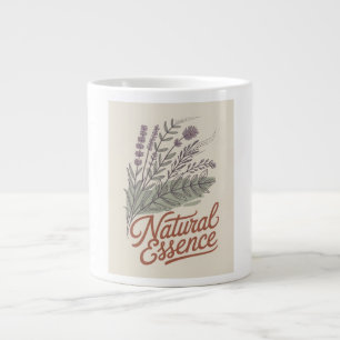 Natural Essence Vintage Botanical Wildflower Large Coffee Mug