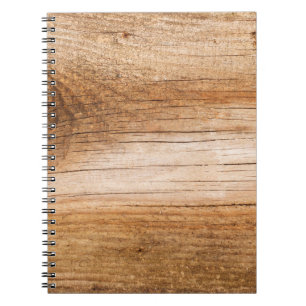 Natural fir wood: textured surface notebook