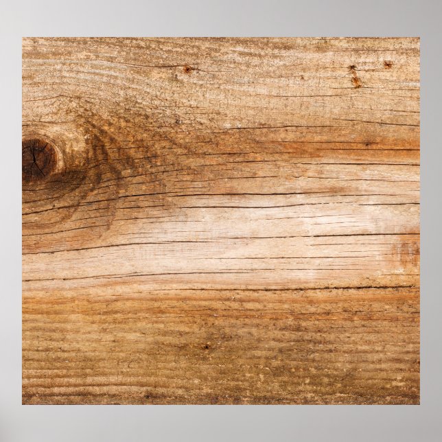 Natural fir wood: textured surface poster (Front)