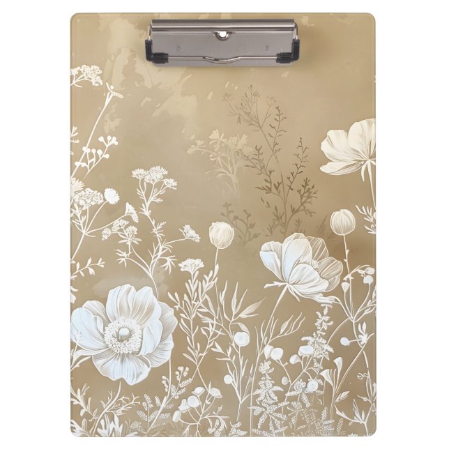 Natural Floral  Clipboard (Front)