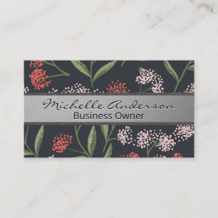 Natural Flower Illustrations Business Card