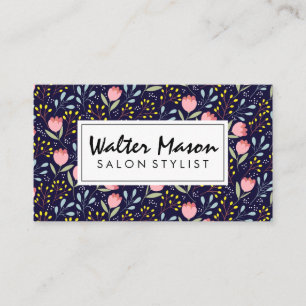 Natural Flower Illustrations Business Card