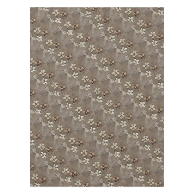 Natural flowers napkin tablecloth (Front)