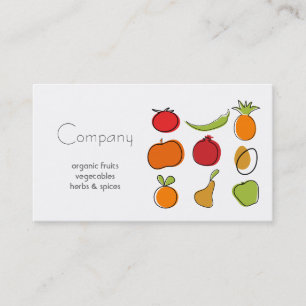 Natural Food Store Business Card