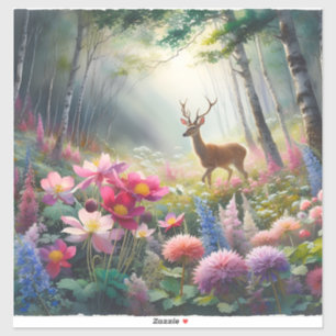 Natural Forest Deer Captured Artistically