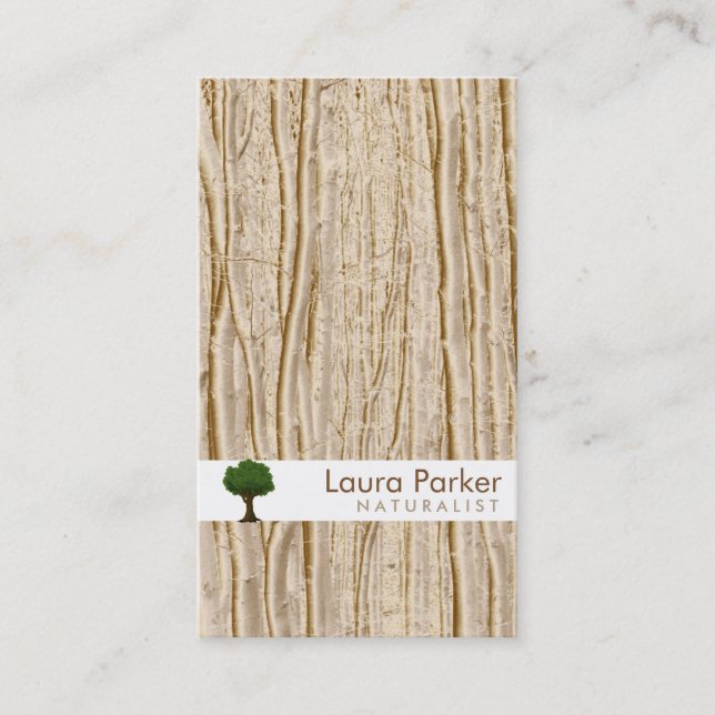 Natural Forest Gold Tree Care Garden Lawn Business Card (Front)