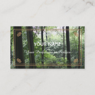 Natural forest lover and nature protectors business card