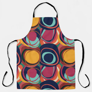 Natural Form Seamless: Abstract Circle Beauty. Apron