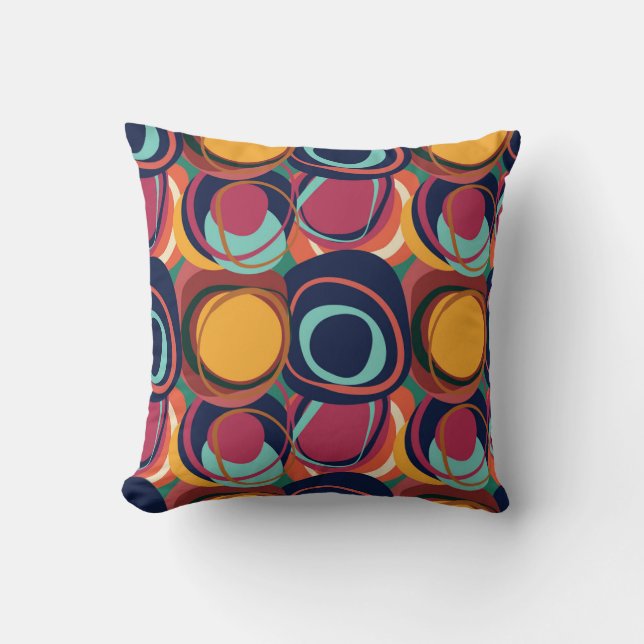 Natural Form Seamless: Abstract Circle Beauty. Cushion (Front)