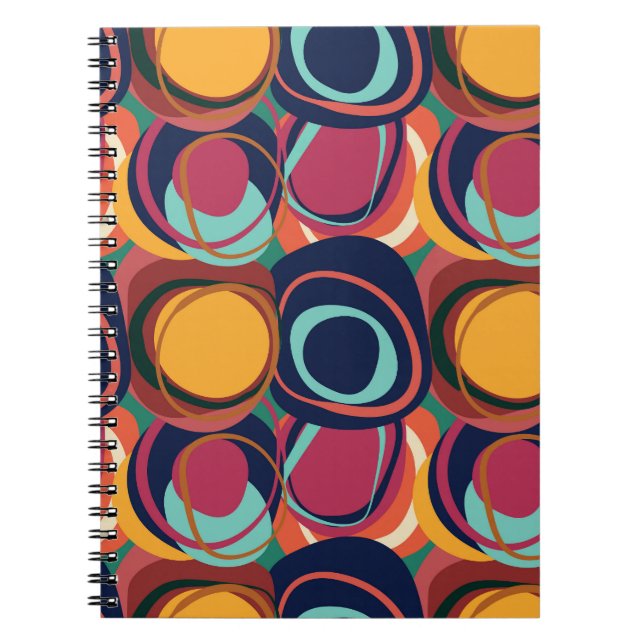 Natural Form Seamless: Abstract Circle Beauty. Notebook (Front)