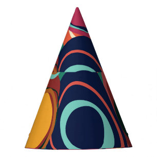 Natural Form Seamless: Abstract Circle Beauty. Party Hat