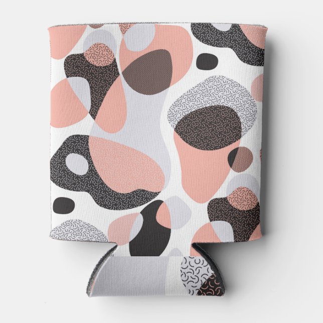 Natural Forms: Geometric Seamless Texture. Can Cooler (Front)